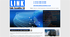Desktop Screenshot of linkcableassemblies.co.uk