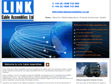 Tablet Screenshot of linkcableassemblies.co.uk